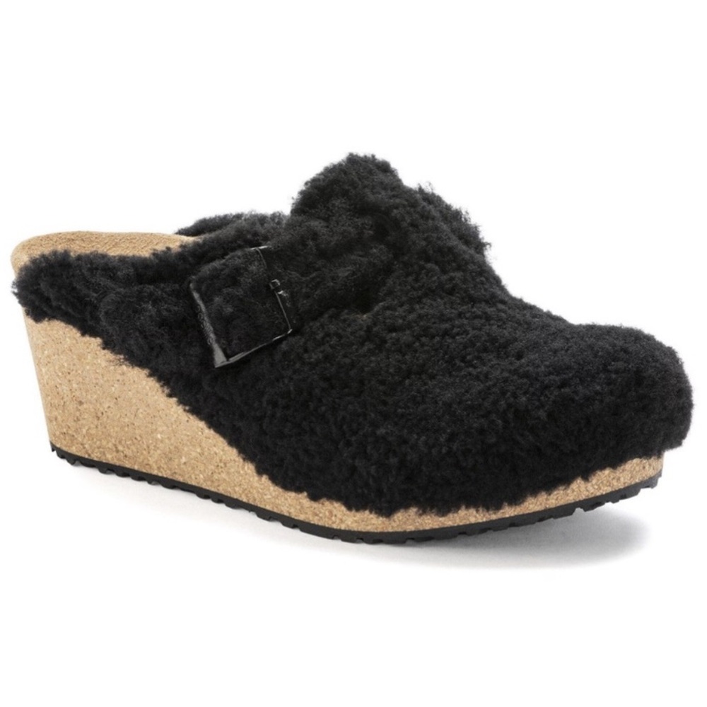 🆕Birkenstock Papillio Fanny Teddy Wedge Mule Clogs